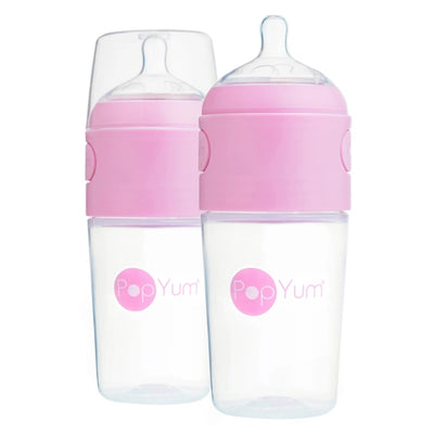 Kit De Mamadeira PopYum Com Mixer Pink 260ML - Material Seguro